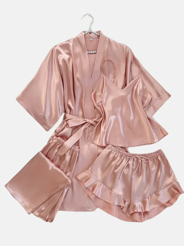 Rose Silk Pyjama Set