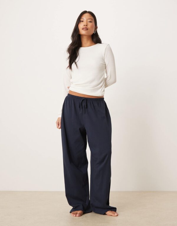 Navy Pyjama Trouser Bottoms