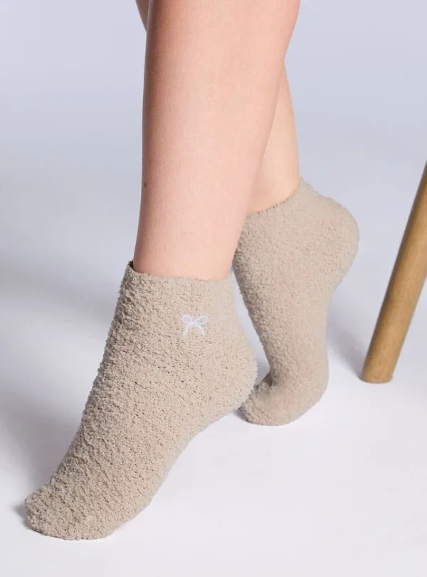 Bear & Bow Fluffy Socks