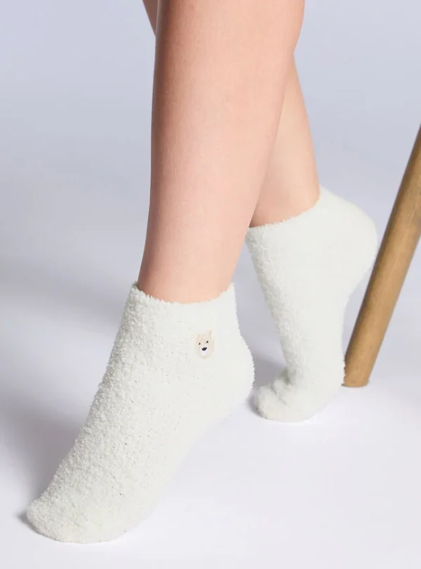 Bear & Bow Fluffy Socks