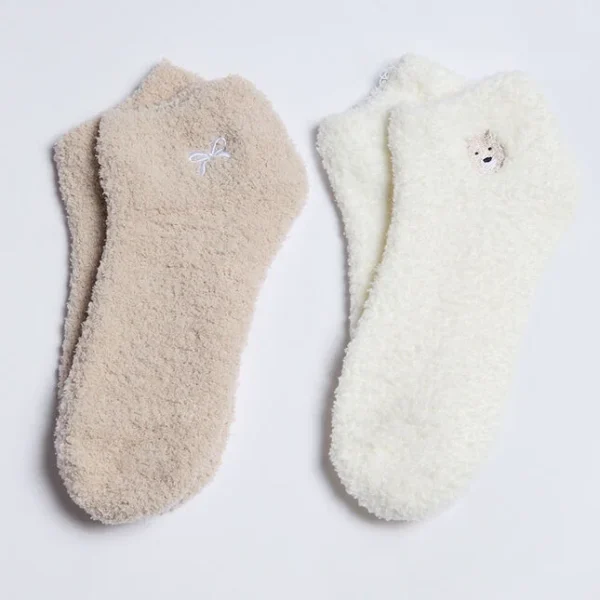 Bear & Bow Fluffy Socks Bear & Bow Fluffy Socks