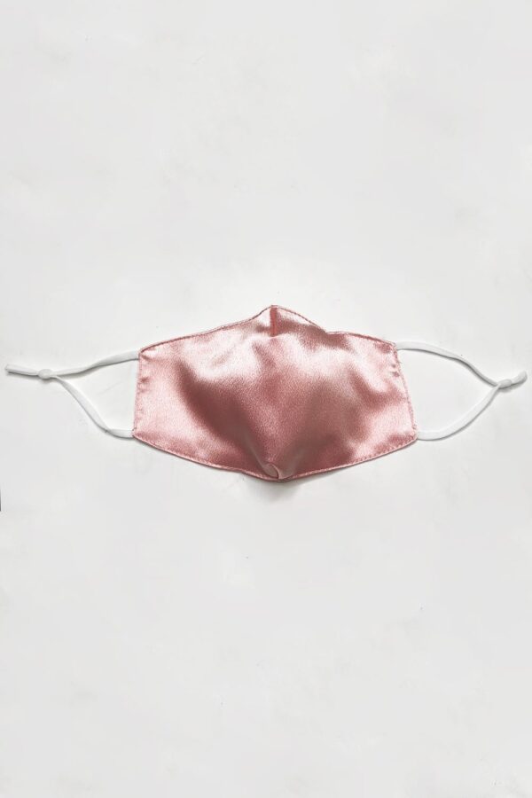 Pink Silk Blend Face & Eye Mask & Scrunchie Set